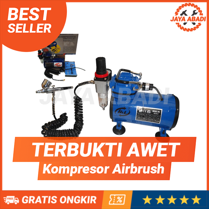 Paket Kompresor Airbrush HNL / Air Brush Spray Gun Compressor Pen Brush