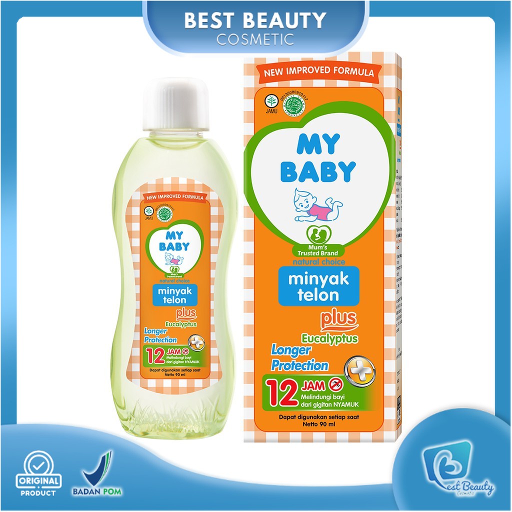 ★ BB ★ MY BABY Minyak Telon Plus Longer Protection 60ml-90ml-150ml - Minyak Bayi Anti Nyamuk 12 Jam