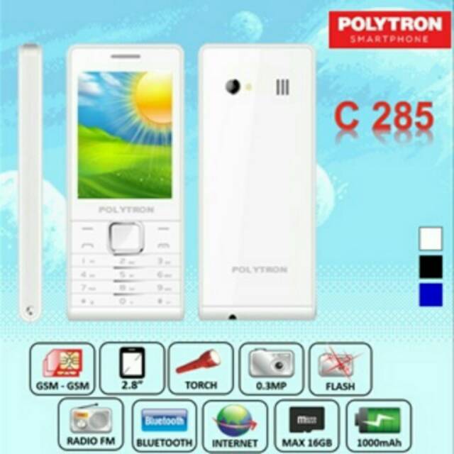 Hp Polytron C285. Handphone murah Garansi Resmi