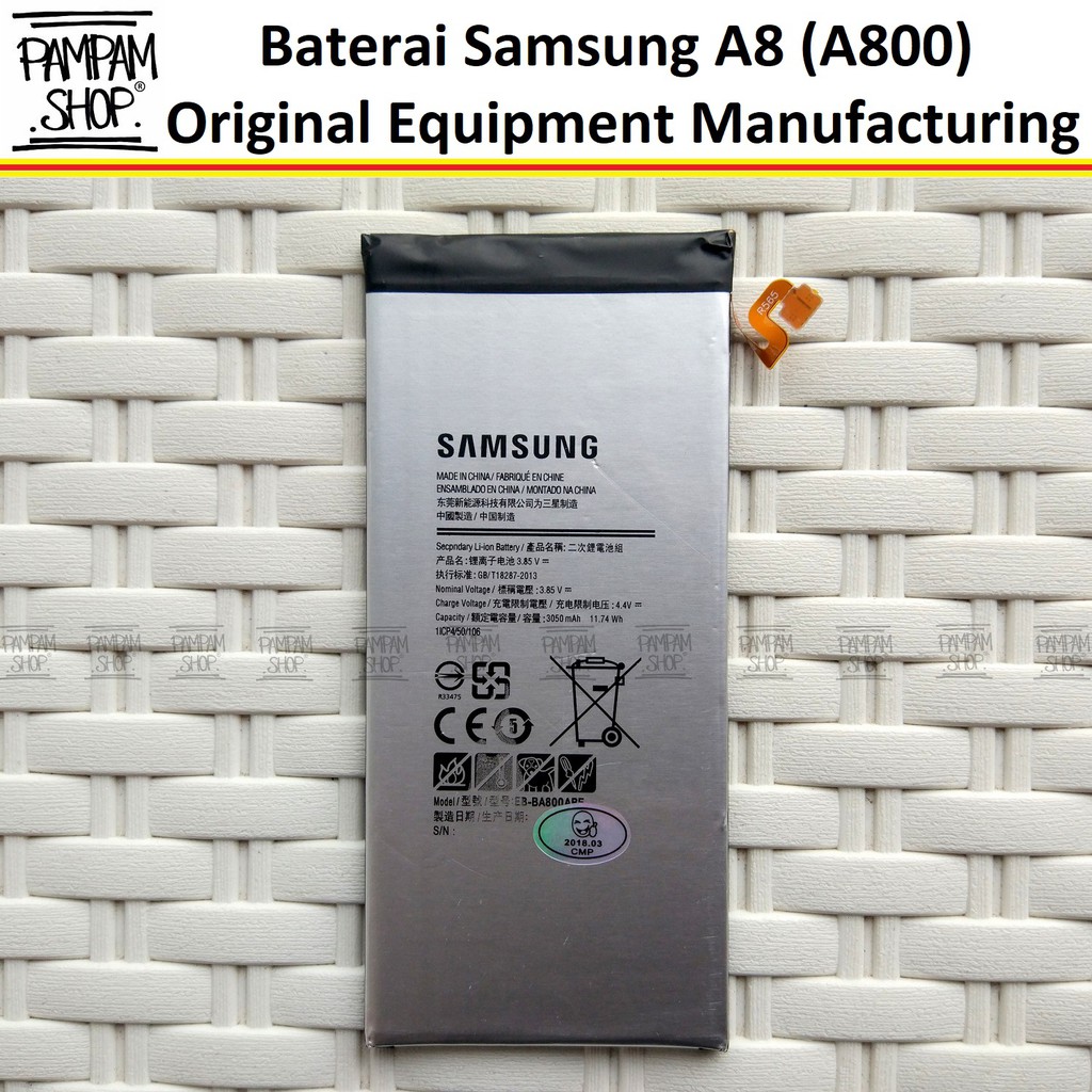 Baterai Samsung Galaxy A8 2015 A800 Original OEM SEIN Batre Batai Battery HP A 8 Handphone