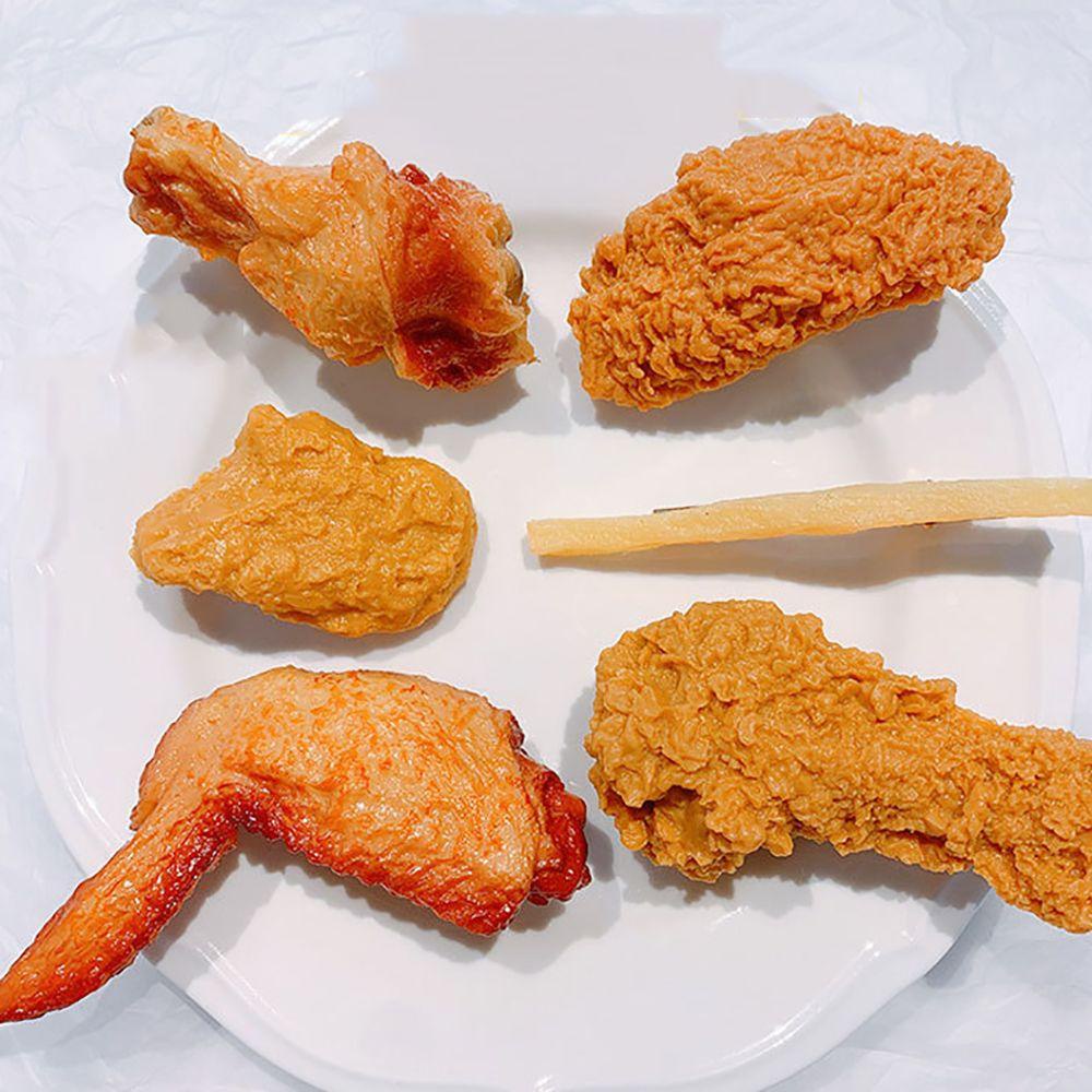 Jepit Rambut Fast Food Agustina Lucu Unik Sayap Ayam French Fries Perempuan Cewek Korea Style Barrettes