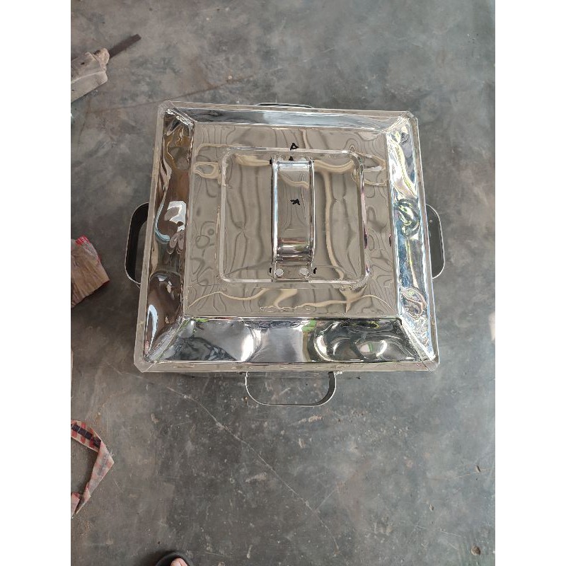 dandang bakso kotak sekat 4 dm 40×40.T.40 free eros bakso