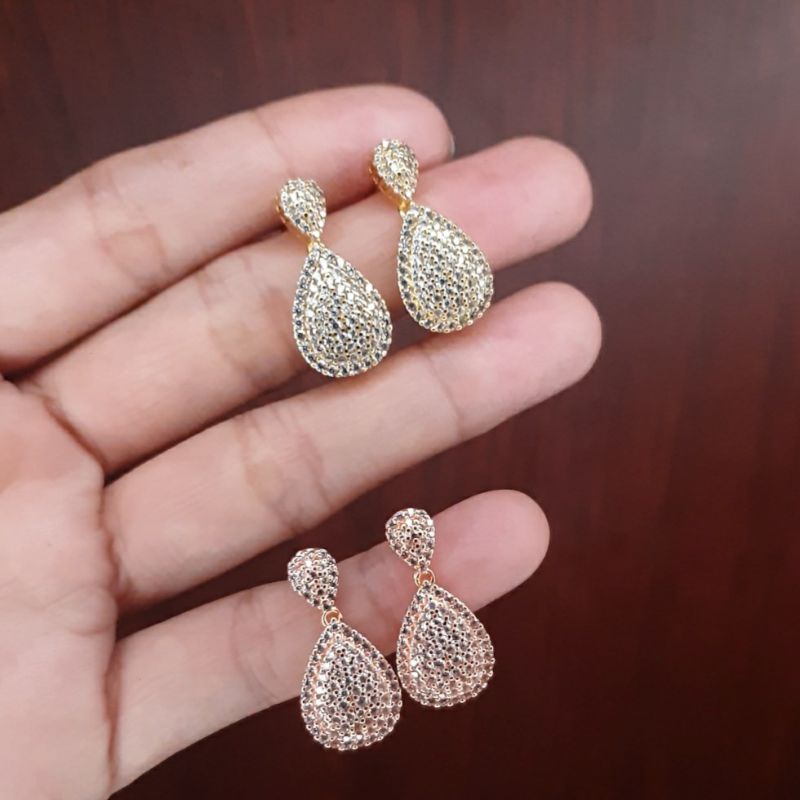 Anting Labu Full Diamond Replika Berlian High Premium