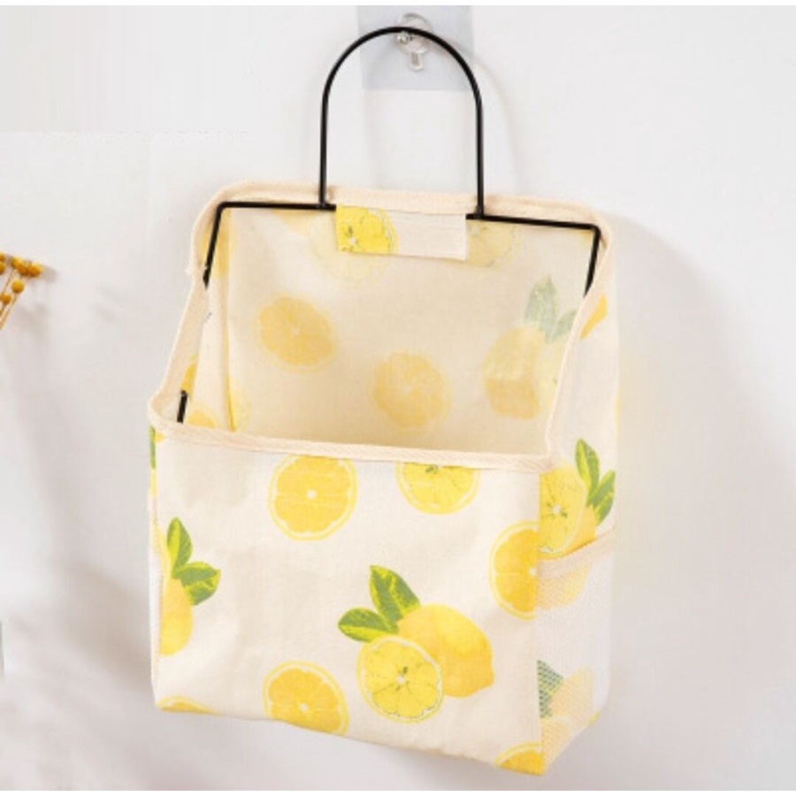 DESKTOP STORAGE BOX CANVAS HANGING BAG / TAS PENYIMPANAN GANTUNG SERBAGUNA