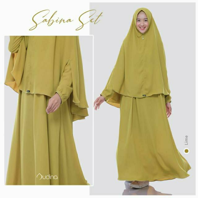 SABINA SET GAMIS SET SYARI AUDINA POLOS BUSUI FRIENDLY GAMIS LEBARAN