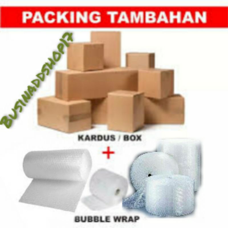 

BUBBLE WRAP BOX KARDUS BUNGKUS PACKING TAMBAHAN PAKET AMAN