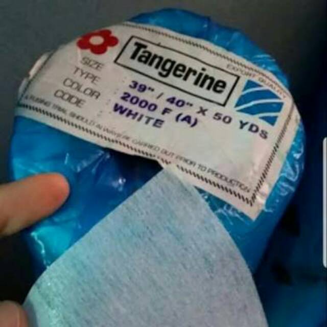 Kain kapas visilin tangerine