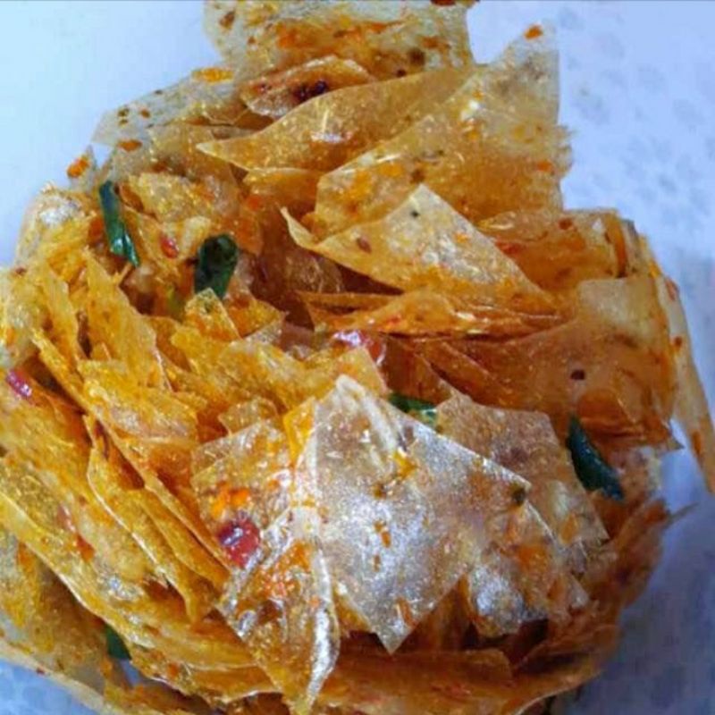 

Keripik Kaca daun jeruk pedas murah