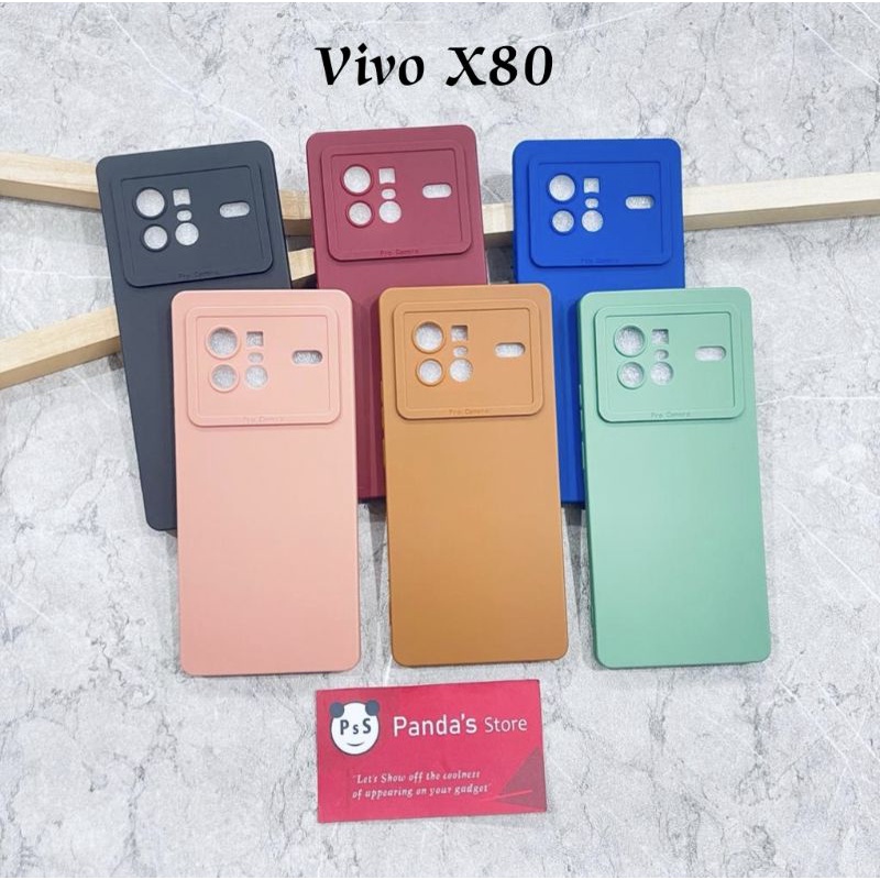 Softcase Pro Camera Vivo X80 , X80 Pro  Candy Case Full Color 3D Silikon TPU
