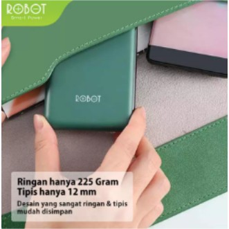 Power Bank ROBOT 10000mah RT180 2.4A PowerBank Dual Input Port Type C &amp; Micro USB Original Fast Charging Real Capacity - Garansi Resmi 1 Tahun