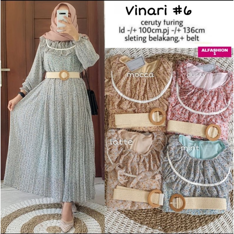 Dress Maxy Vinari dan Tiyasa Maxy // Baju Setelan Daisy Top Bahan Rajut LD 100-120 Rok Bahan Hyget P