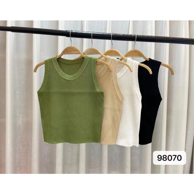 Cony Tank Top - Tank Top Wanita - Knit Import - Tank Top Crop Korea TM (98070)