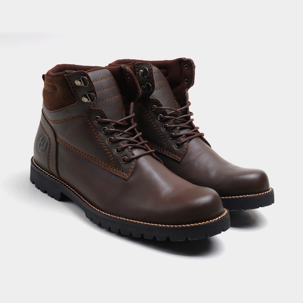 PENTATONIC BROWN |FORIND x Reyl| Sepatu Kulit Asli Safety Boot Vintage Klasik Besi Original Footwear