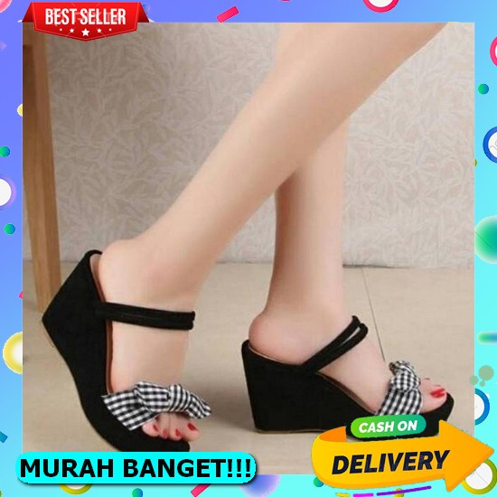 Sandal Wanita Calbi Terbaru/Sandal Wedges Calbi Murah Sendal Wadges Wanita Sandal Wanita Terbaru Weg