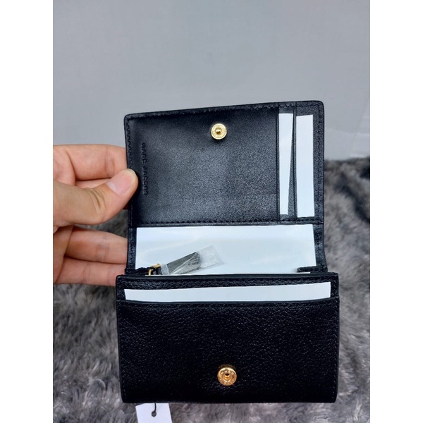 Marc The Snapshot Compact Wallet Logo Black Marc Jac0bs