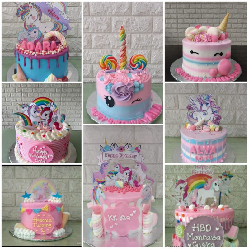 Unicorn / birthday cake / kue ulang tahun