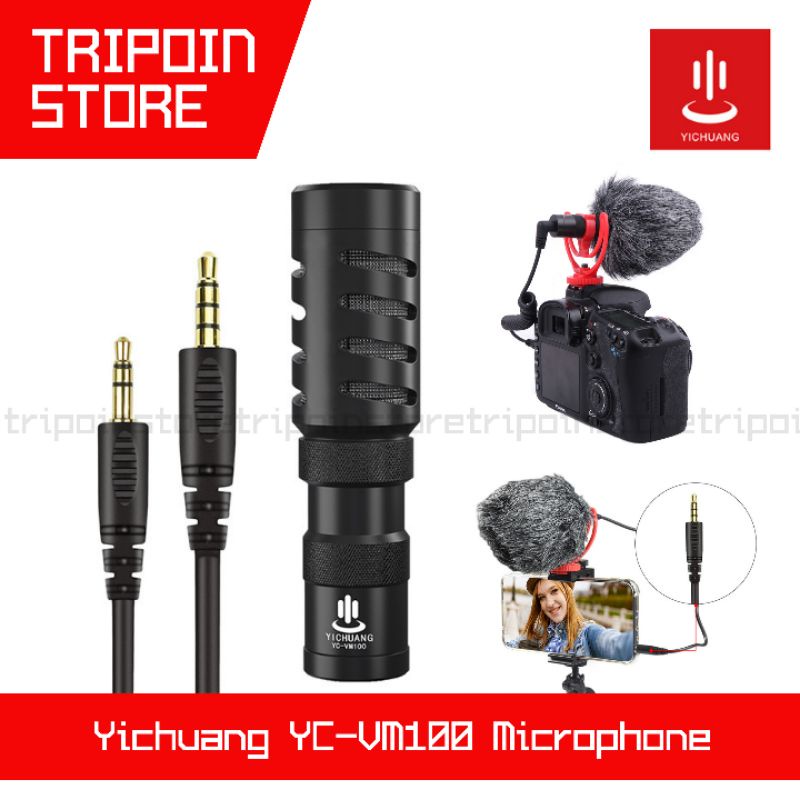 Microphone Yichuang YC-VM100 Cardioid Shotgun Mic for Camera DSLR Smartphone