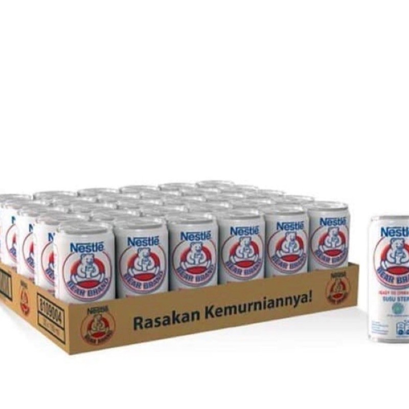 Bear Brand Susu Steril 189ml Per Karton isi 30 KHUSUS Sameday/ Instant