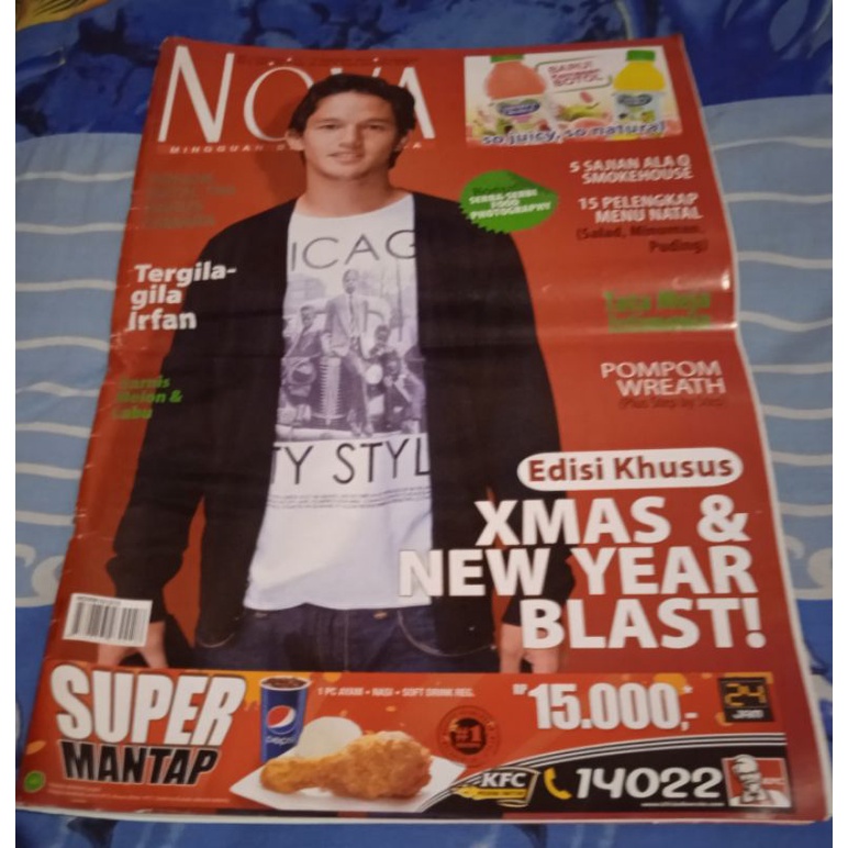 Tabloid Nova edisi khusus Xmas dan New year blast no. 1190/XXIII Tgl. 13-19 Des 2010 Cover Irfan Bac