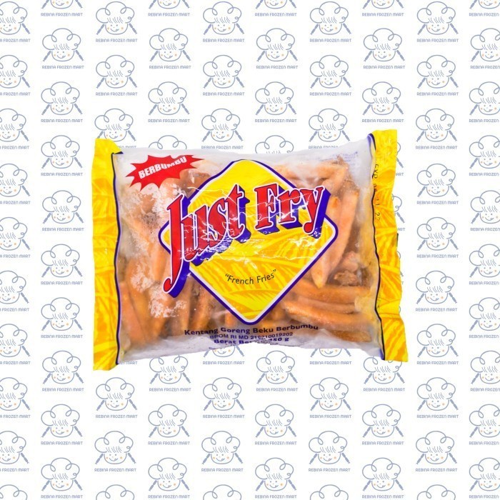 

just fry berbumbu kentang goreng beku berbumbu 450gr