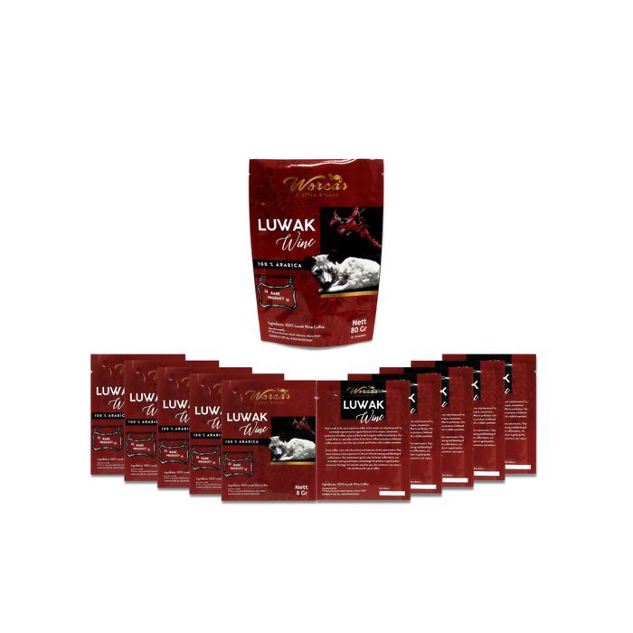 

Kopi Luwak Sumatran King Gayo Wine Sachet (10pcs) 猫屎咖啡