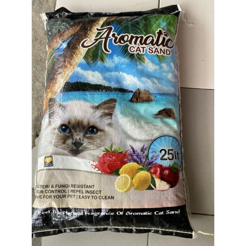 Pasir aromatic 25 liter - pasir kucing