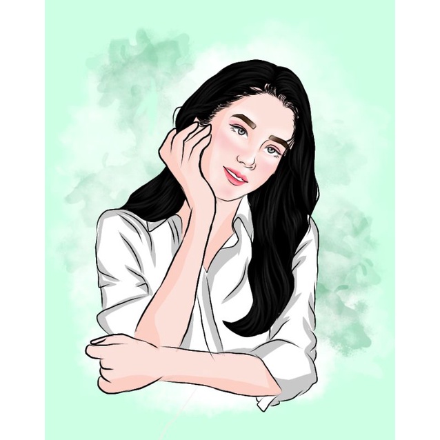 vector art / ilustrasi wajah(SOFTFILE ) /kadounik