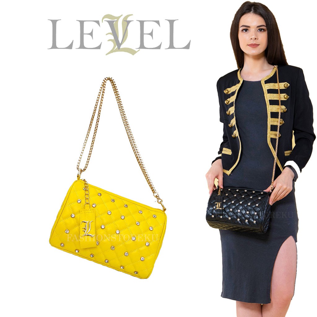 FASHIONSTOREKU TAS LEVEL SPEEDY STUD DIAMOND FASHION IMPORT BATAM WANITA SLING BAG SELEMPANG CLUTCH