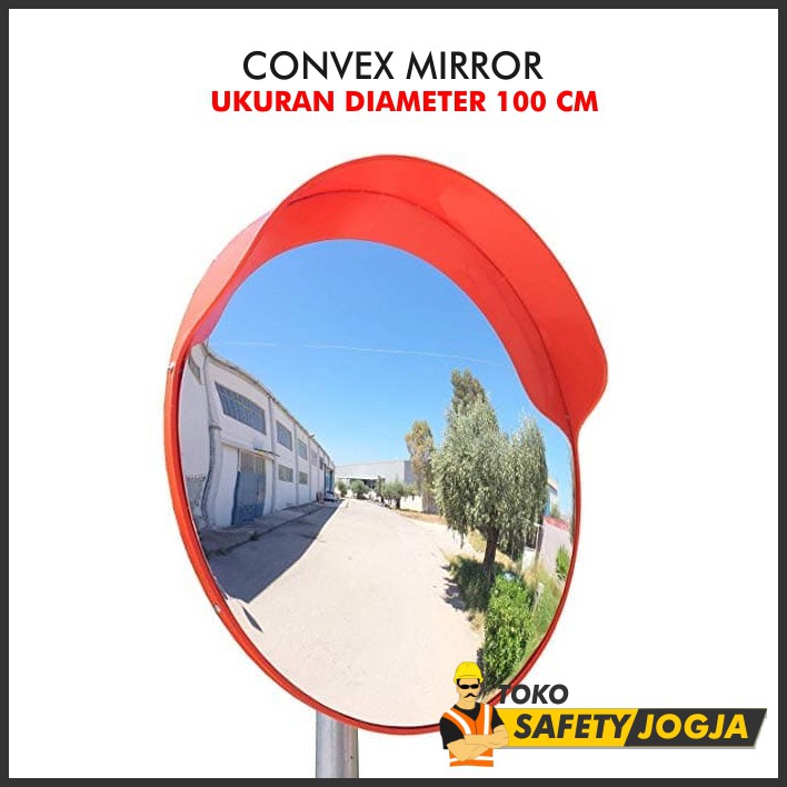 CERMIN CEMBUNG KACA TIKUNGAN CONVEX MIRROR 100 CM