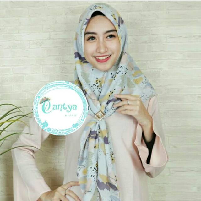 Jilbab Chiffon fine japan / viney / pollycoton