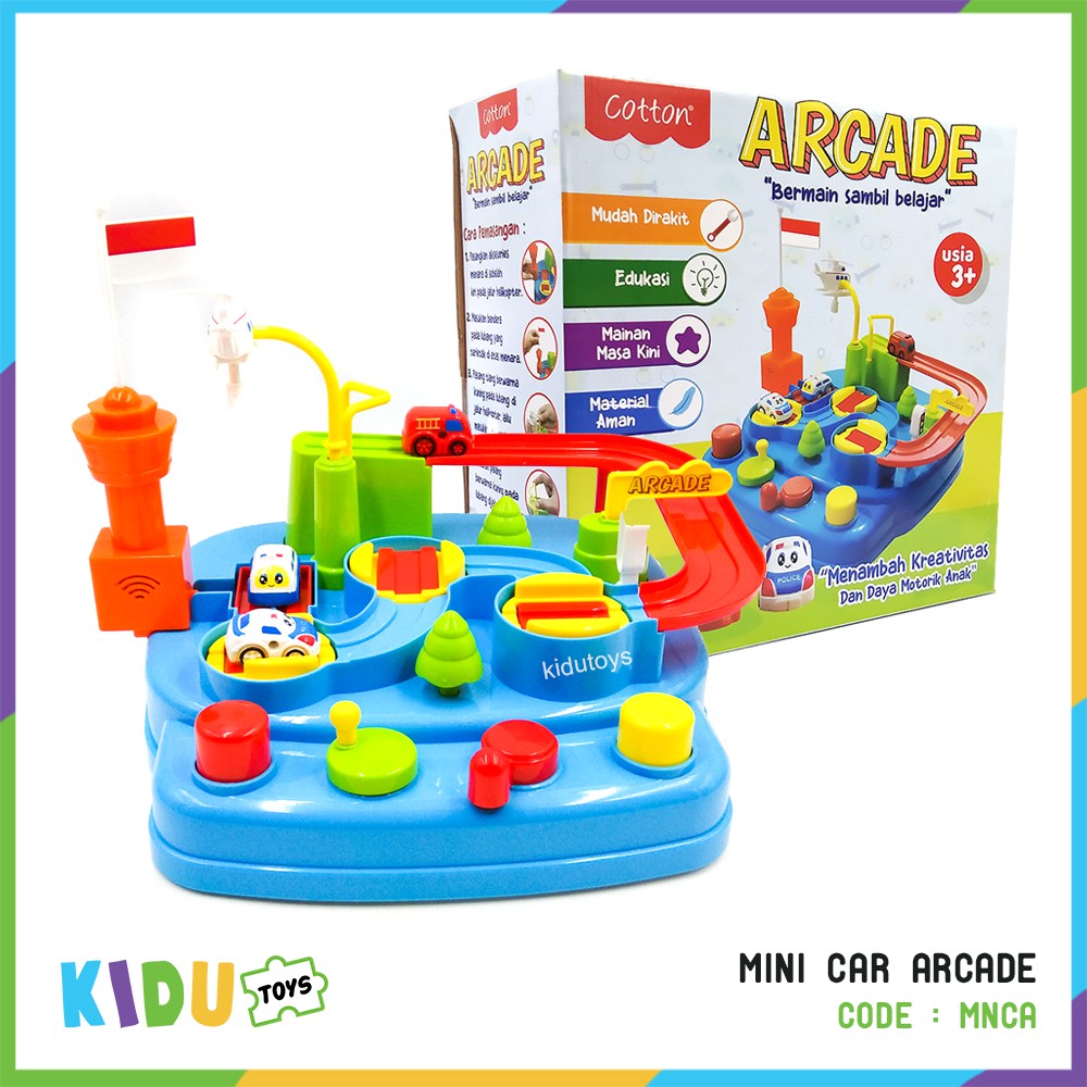 Mainan Anak Mini Car Arcade / Mainan Motorik Anak / Mainan Track Mobil Kidu Toys