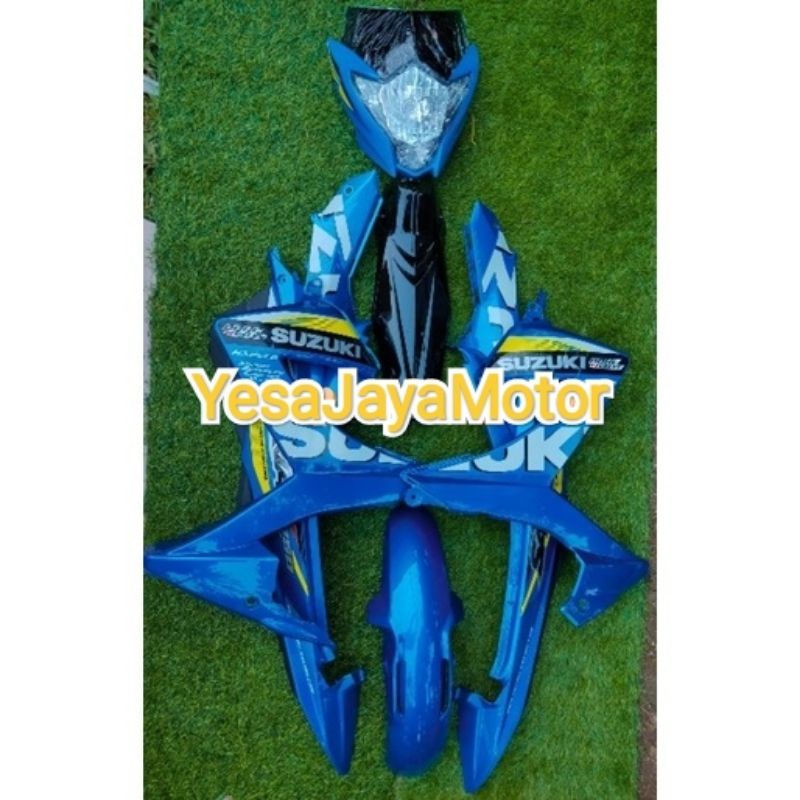 BODY HALUS SATRIA FU FACELIFT WARNA BIRU PLUS STICKER FULL