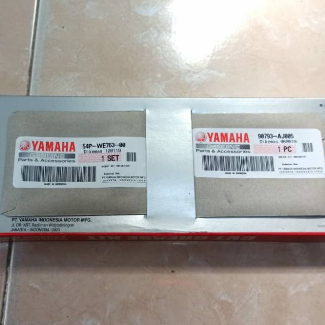 Vbelt vanbelt fanbelt v-belt Mio J 54P-We76J-00 kit atau van belt mio j atau teming bell mio j