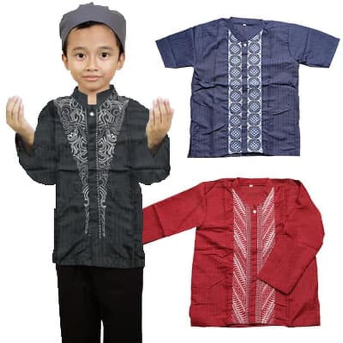  Baju  Koko Anak Laki Laki Kisaran Umur 3 4 5 Tahun Warna  