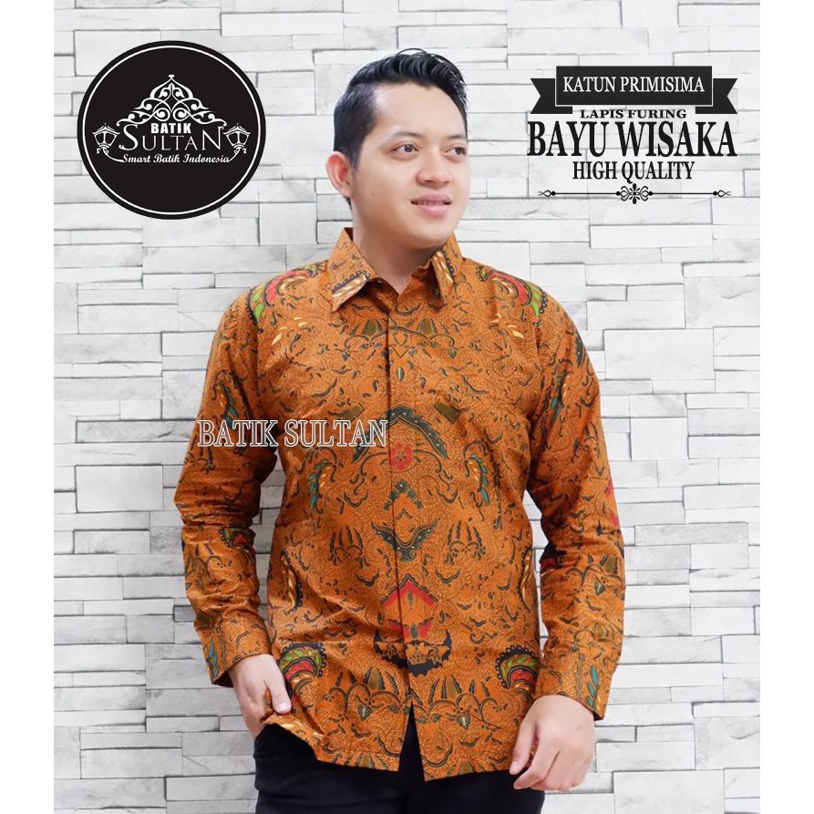 Bayu Wisaka Kemeja Batik Pria Panjang Full Furing by Batik Sultan