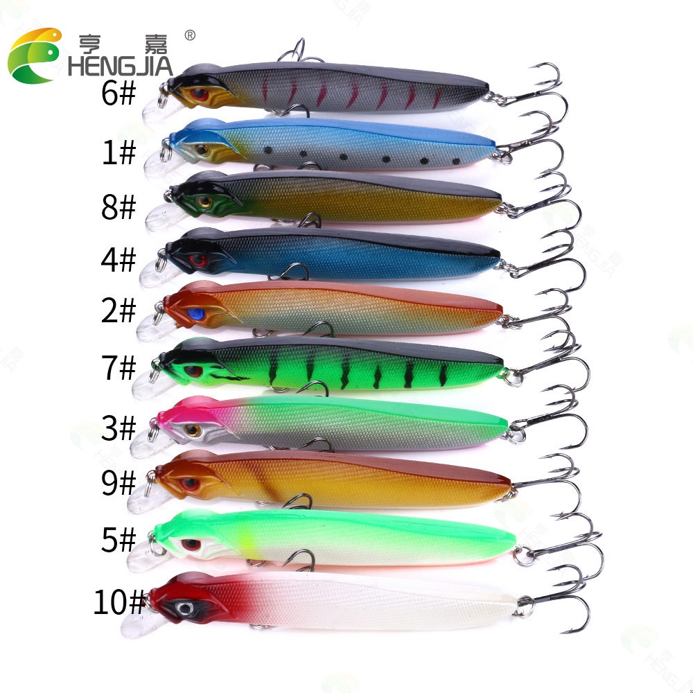 Hengjia 1pc Umpan Pancing Bentuk Ikan Kecil 10cm 7.9g Ukuran 0.3-0.9m