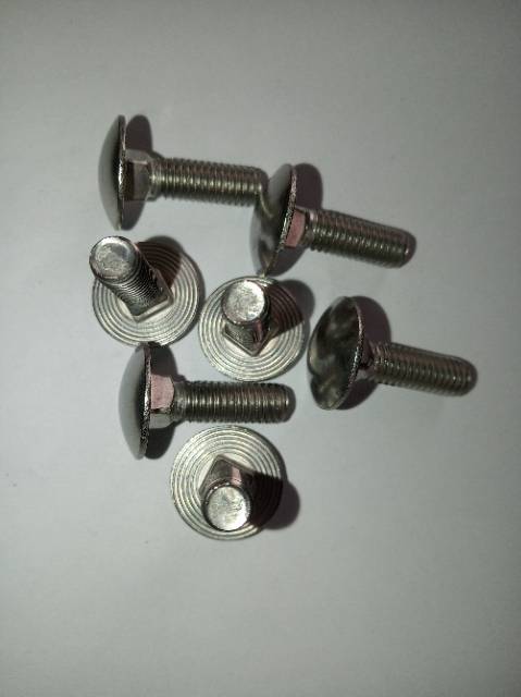 Baut bemper M6 X 20 (2cm) stainless 304, cariaghe bolt, baut cb