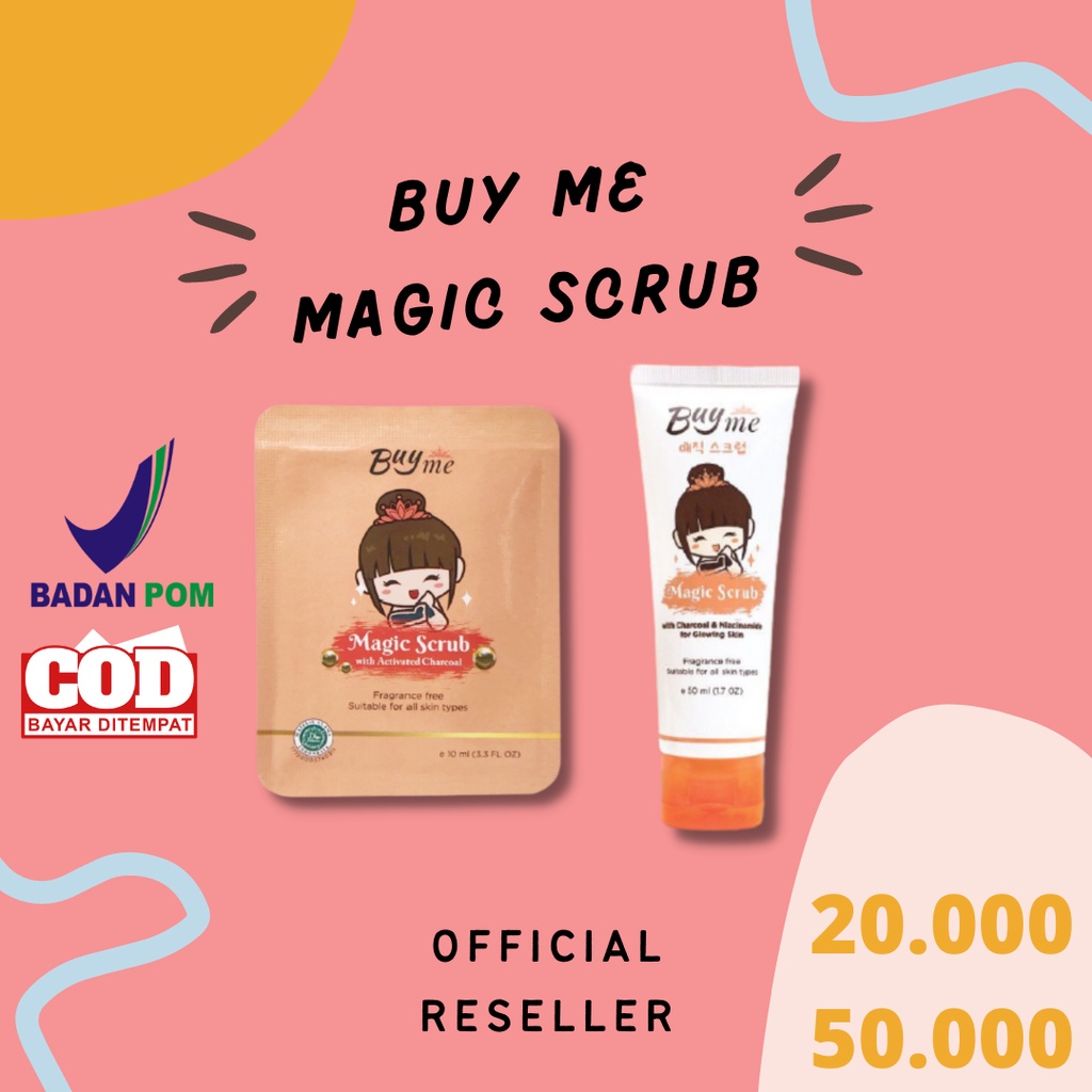 [READY/BEST SELLER] FREE GIFT BuyMe Magic Scrub / Scrub viral / Charcoal Scrub / pemutih badan /Mask