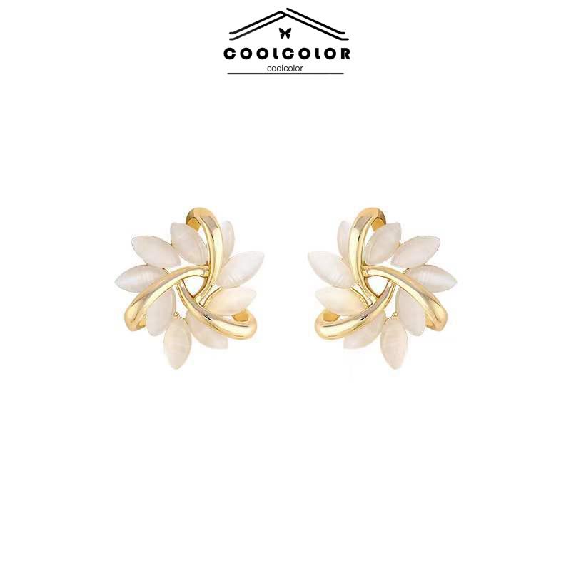 COD❤️Anting  tusuk S925 Zircon Warna Emas anti karat dan anti luntur Earrings panjang Dewasa Gaya Korea  Wanita Fashion Murah