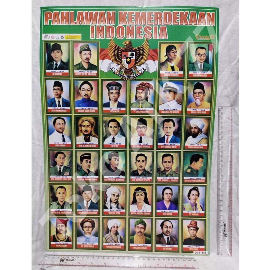 

Poster Pahlawan Kemerdekaan Indonesia & Poster Lainnya per 5lembar READY STOCK