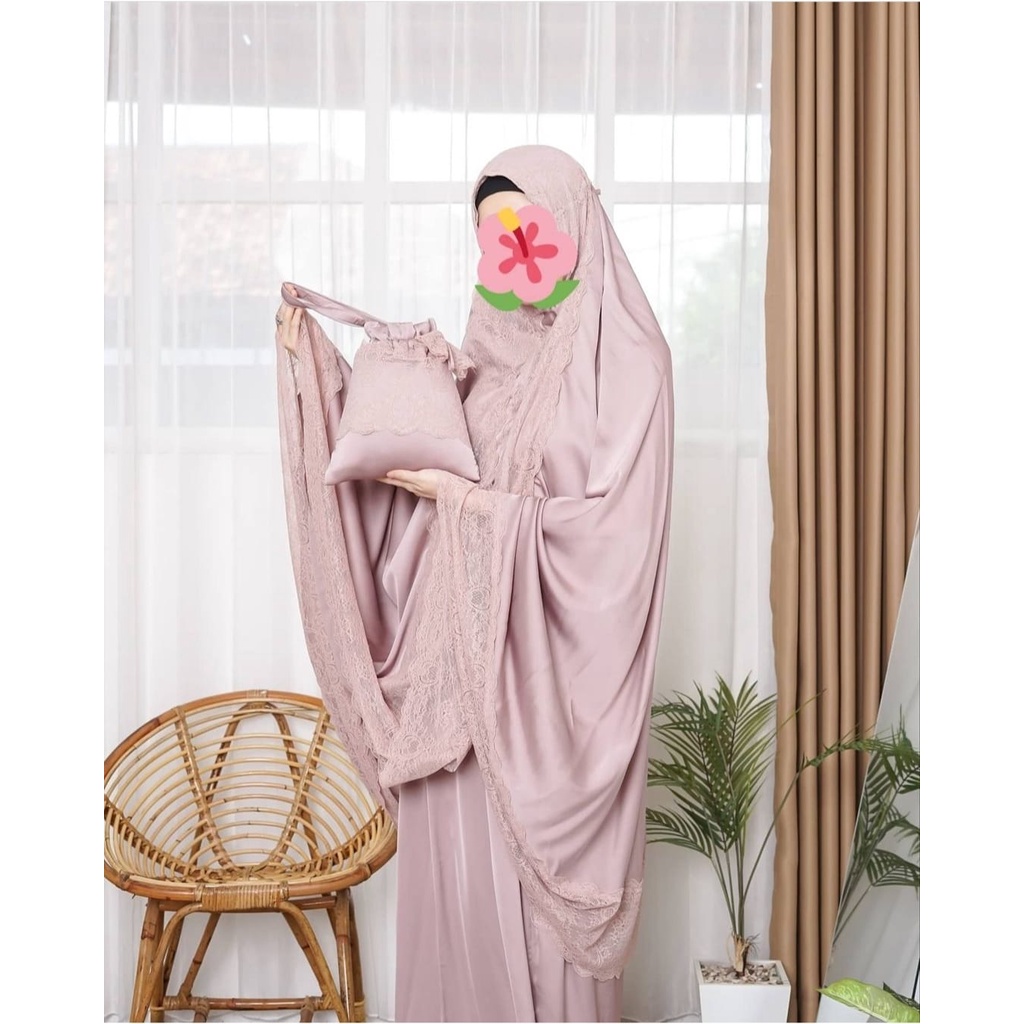 Mukena Premium Bahan Armani Silk Premium (Polos)