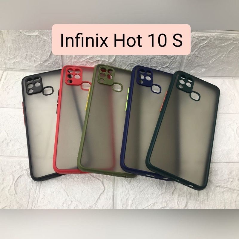 Slikon terbaru tipe Hp infinix hot 10s My Choise Case Dove Bumper Aero Fuze Macaron