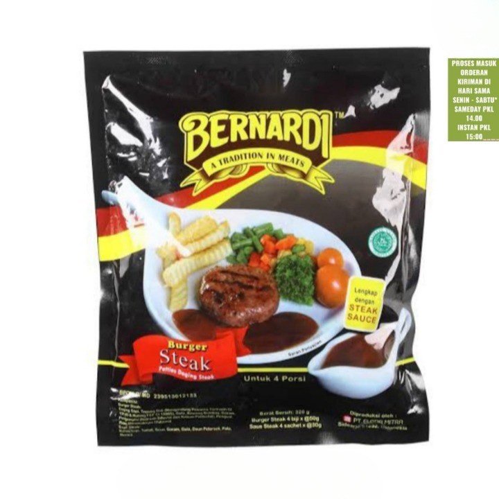 

Bernardi Beef Steak 320 Gram Halal