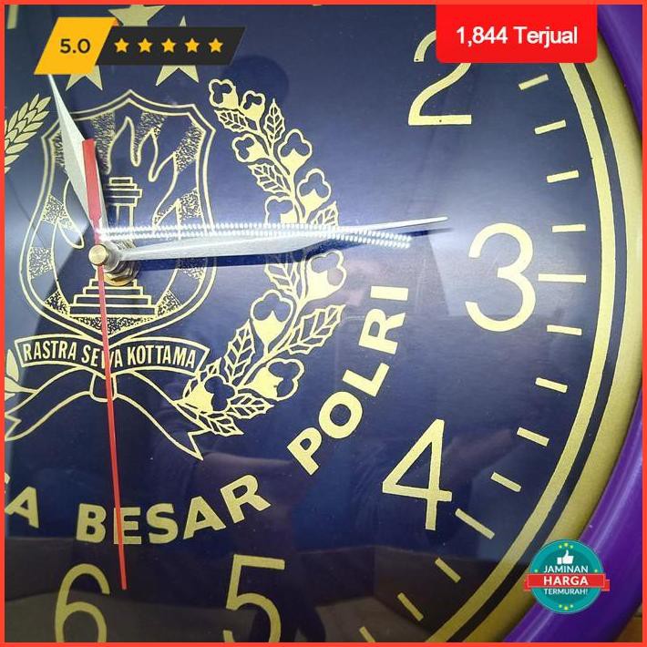 Dekorasi Rumah Jam Dinding Logo Keluarga Besar Polri Terlaris