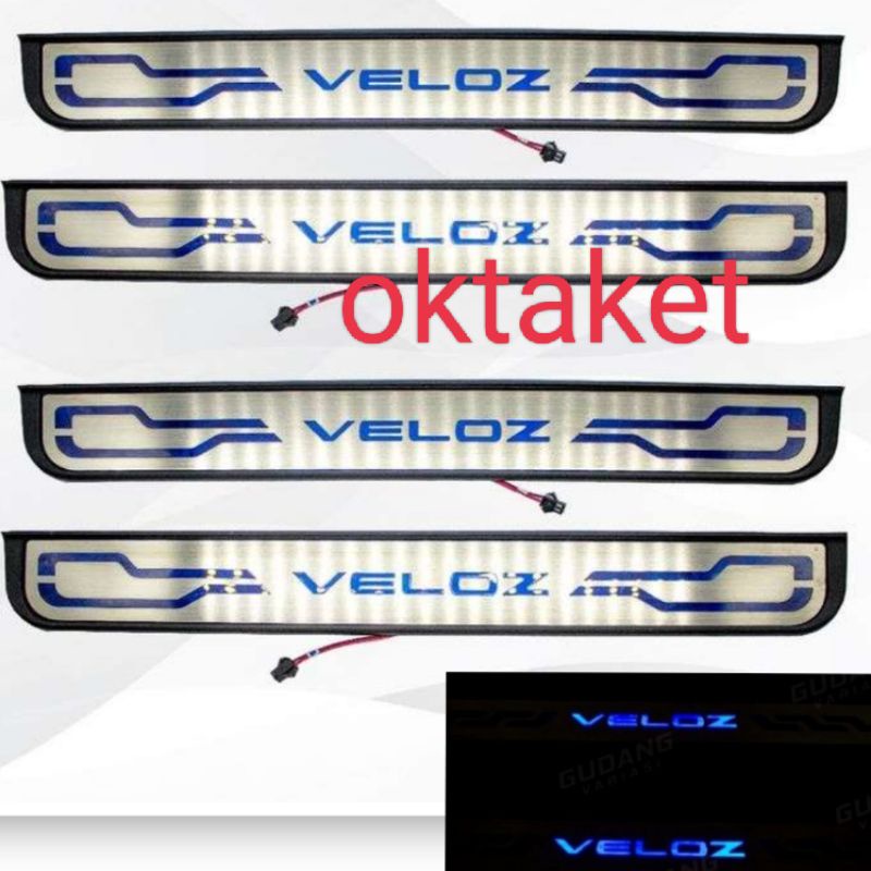 sillplate samping Avanza Xenia Veloz 2021 2022 Stainless lampu