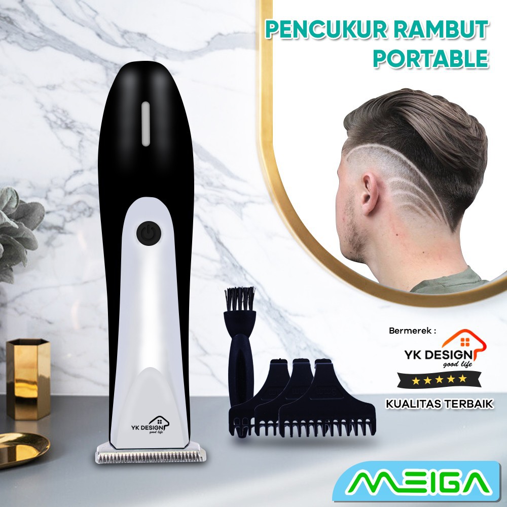 Hair Trimmer Cordless alat cukur rambut tanpa kabel / alat Pemotong rambut YK DESIGN YK-98