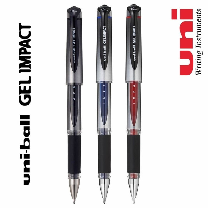 

NEW Uniball GEL IMPACT 1.0mm (BROAD) SIGN PEN ANTI LUNTUR!!! - Biru