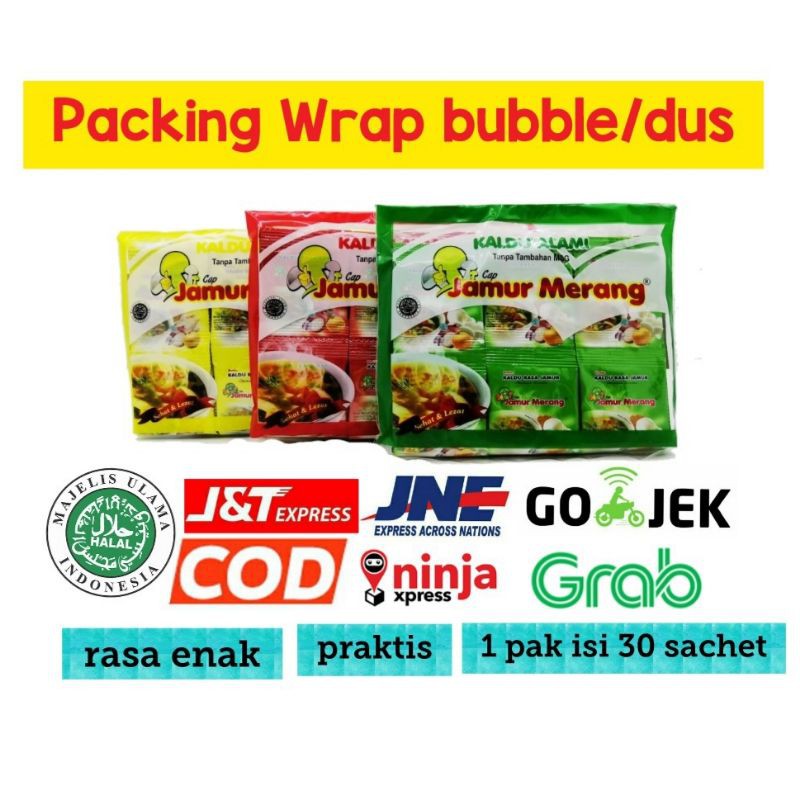 

kaldu jamur cap merang 1pak isi 30sachet @3gr ready stock jamur ayam sapi