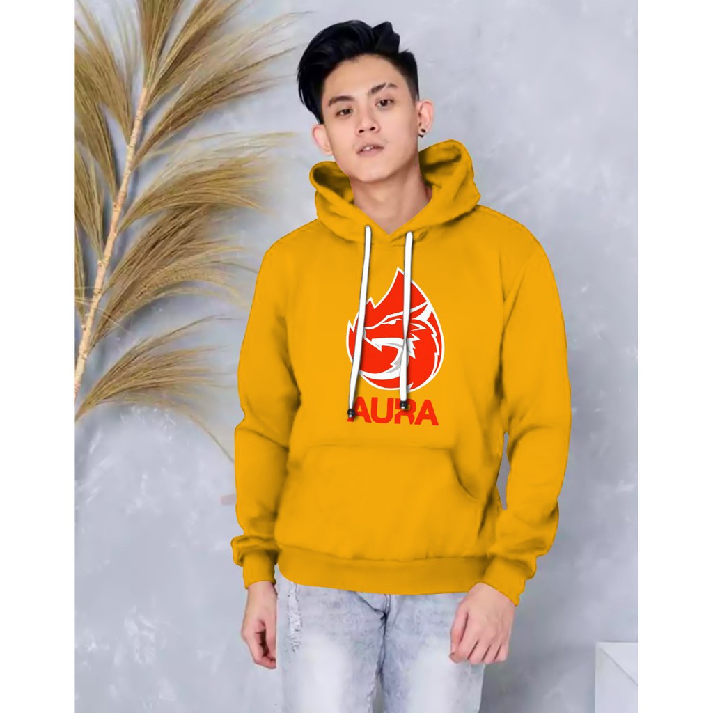 Hoodie Pria / Hodie Pria  / Jaket Pria / Sweater Hoodie Aura Esport Bahan Fleece UK L-XL