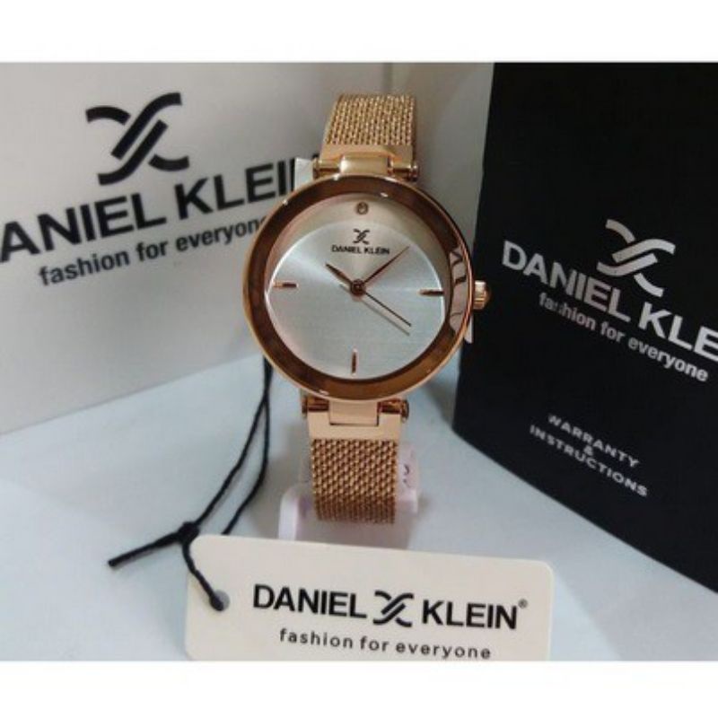 Daniel Klein DK 11903-2 Gold Jam Tangan Wanita Original Fashion Wanita